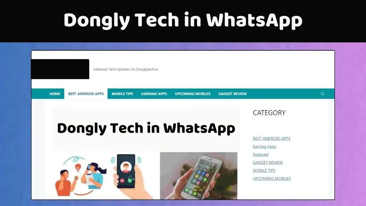 Dongly Tech in WhatsApp