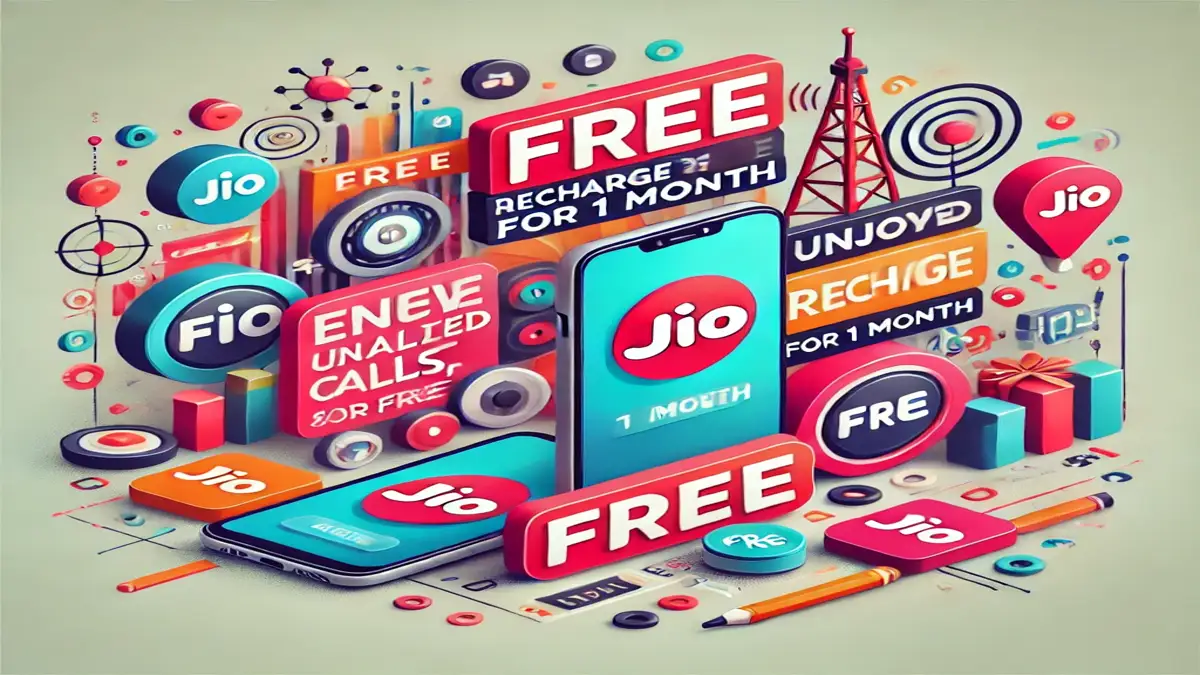 Free Recharge JIO for 1 Month